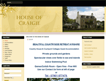 Tablet Screenshot of houseofcraigie.com